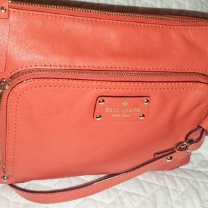 Kate Spade New York Orange Leather Cross Bod Bag